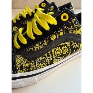 Vans Skate Old Skool Spongebob Gigliotti Black Yellow Shoes VN0A5FCBZXU Mens 4.5
